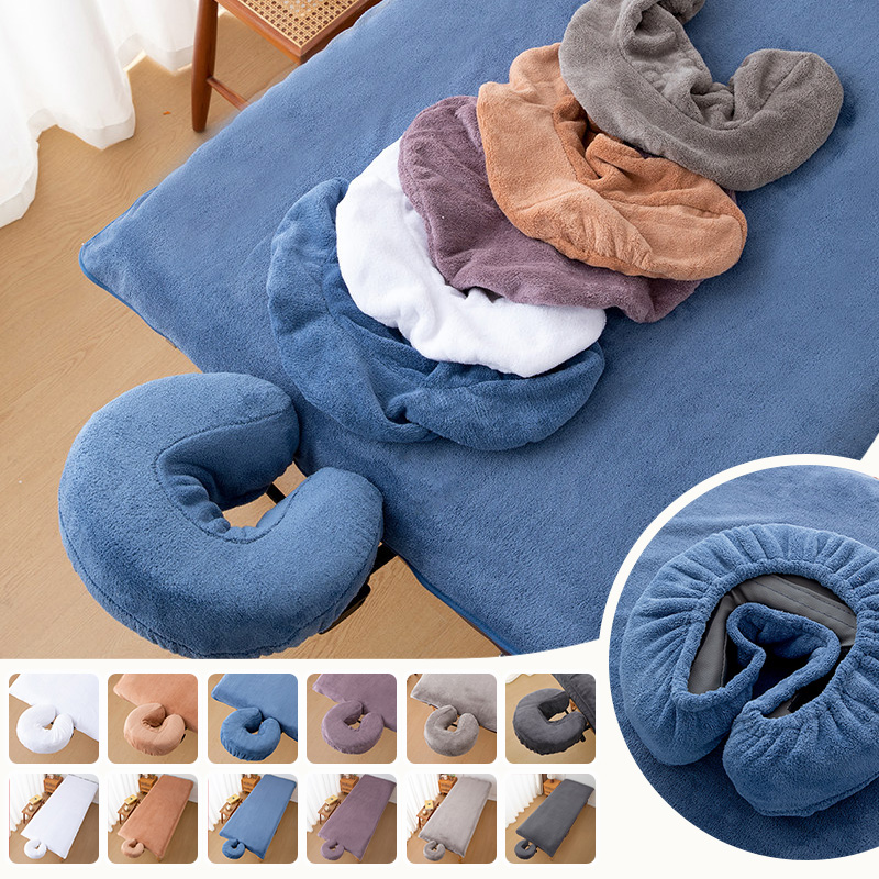 Spa Wellness Center - Lenzuola in pile corallo per lettini