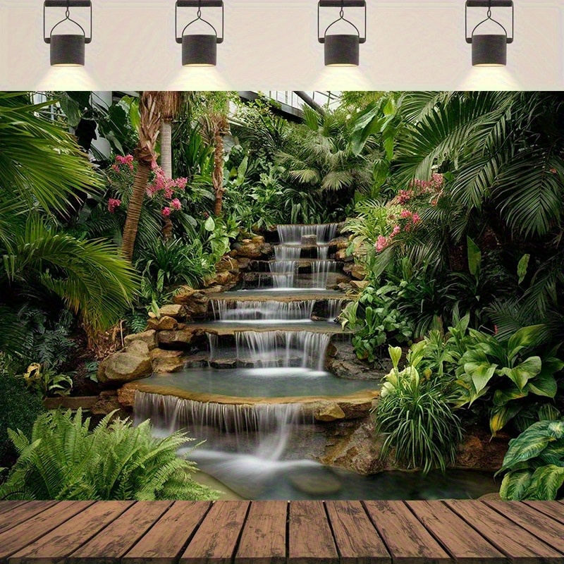 Spa Wellness Center - Tappeto da parete con cascata e